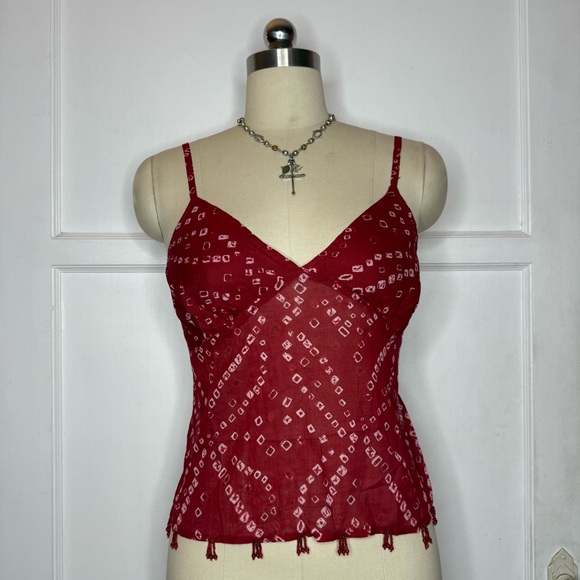 Wet Seal Tops - Wet Seal red open back top